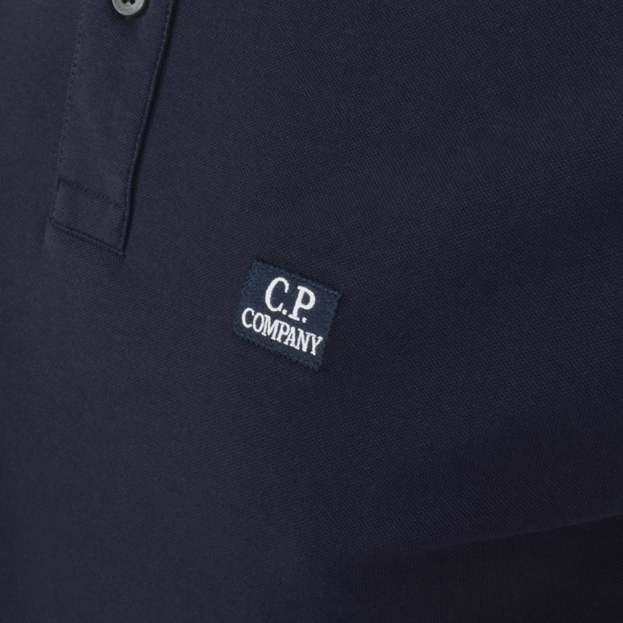 CP Company Piquet Polo T Shirt Navy